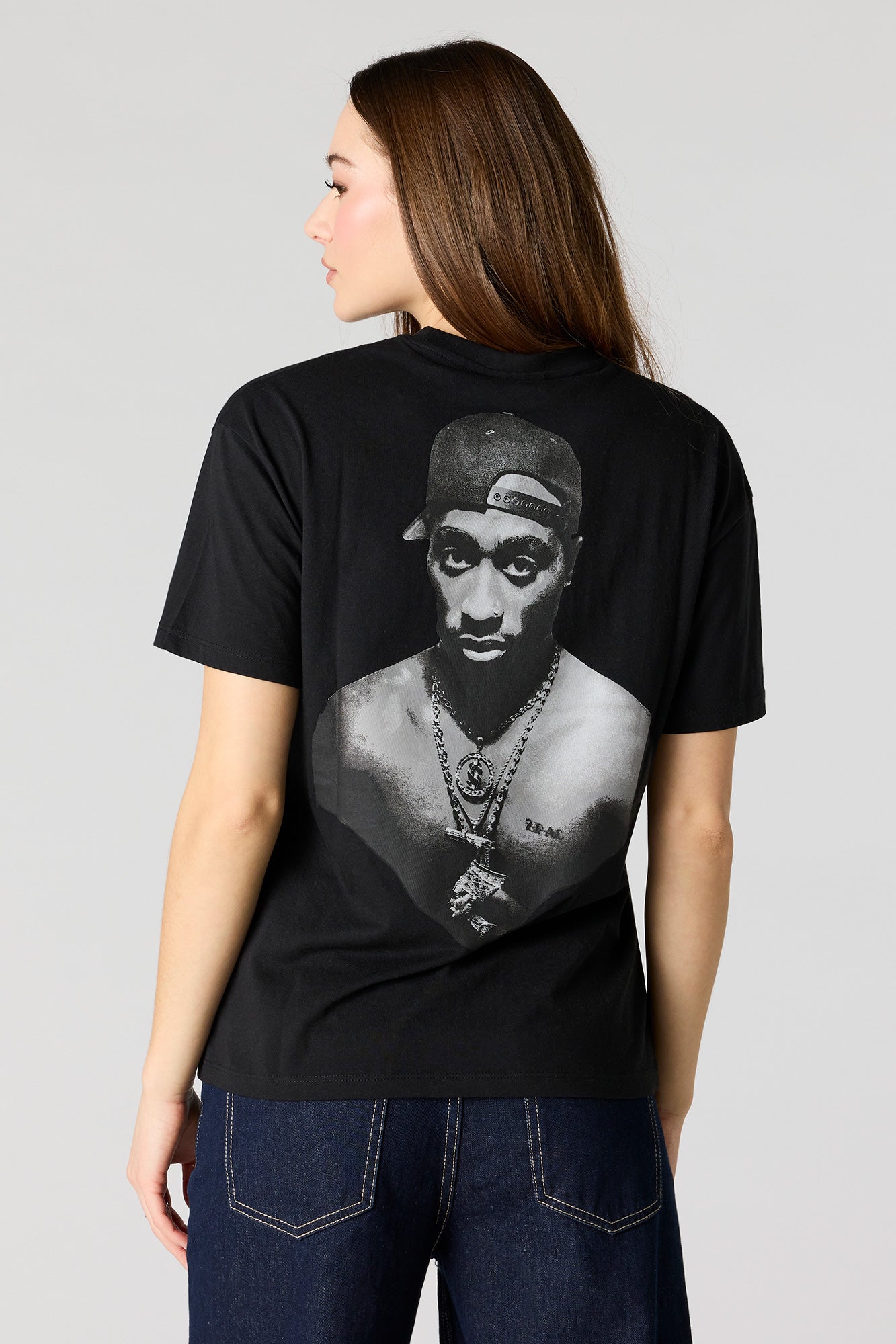 Tupac Graphic Boyfriend T-Shirt