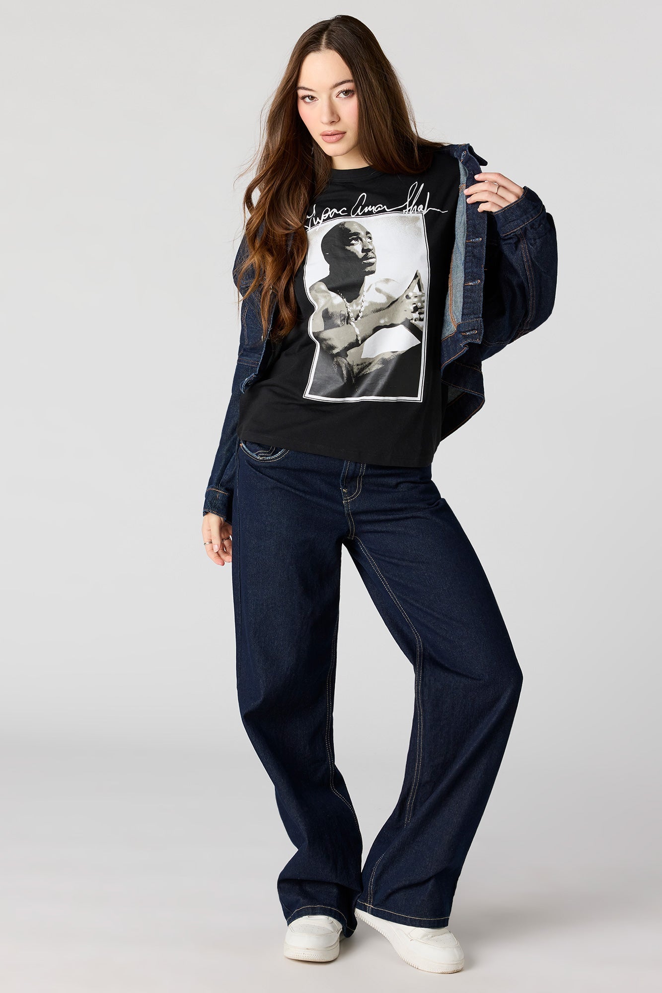Tupac Graphic Boyfriend T-Shirt