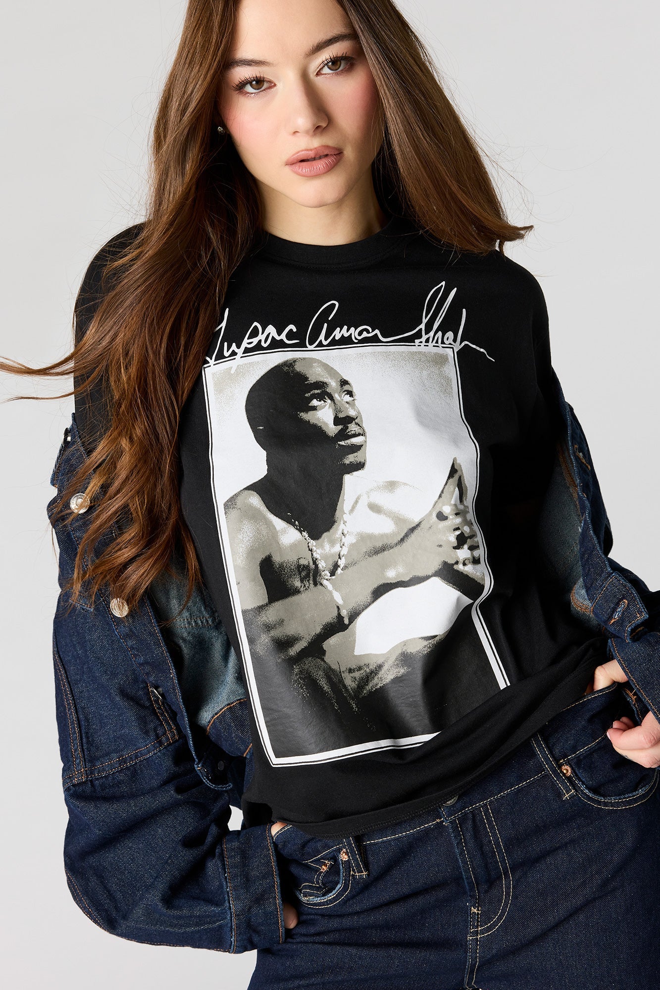 Tupac Graphic Boyfriend T-Shirt