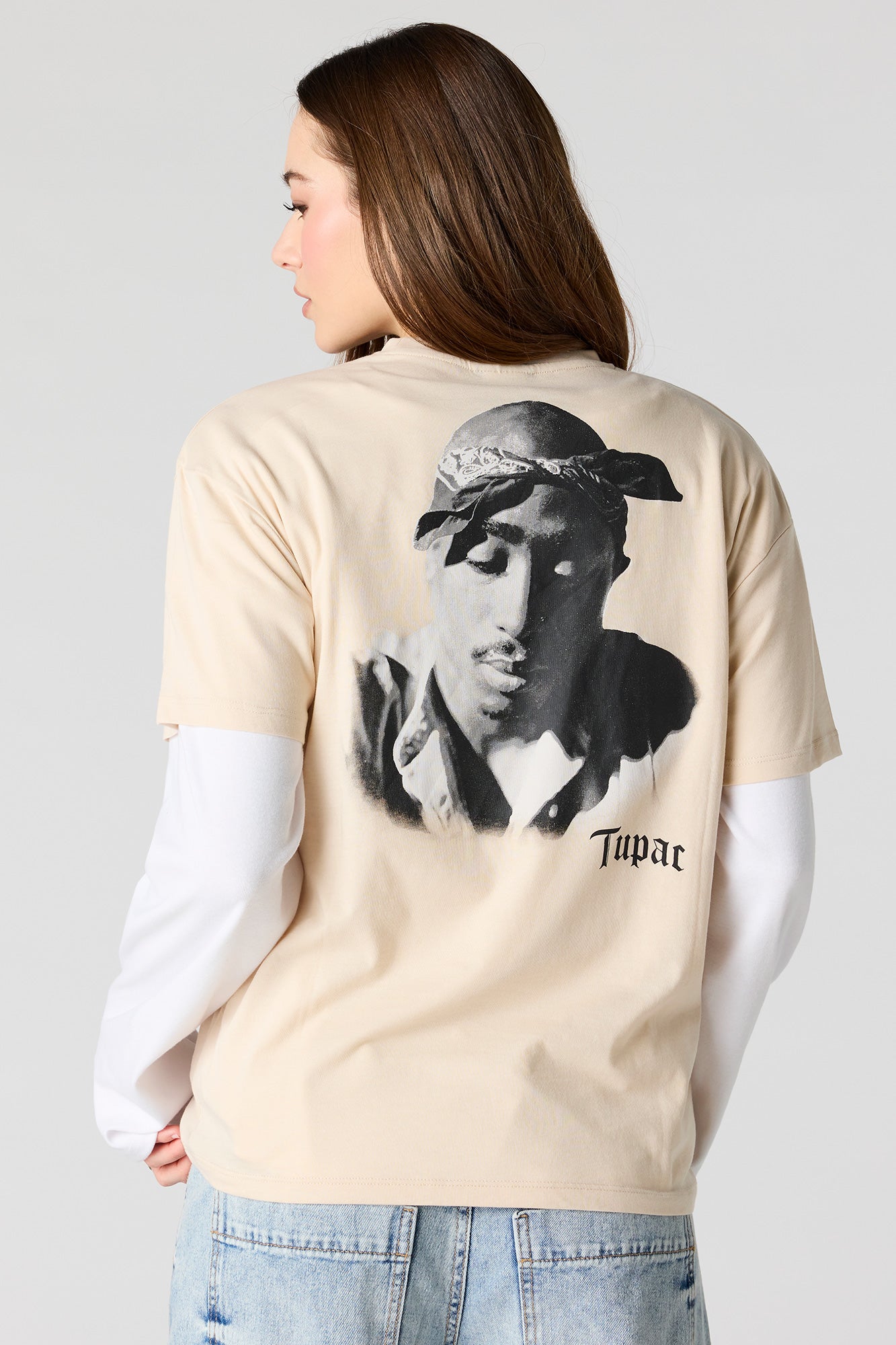Tupac Graphic Boyfriend T-Shirt