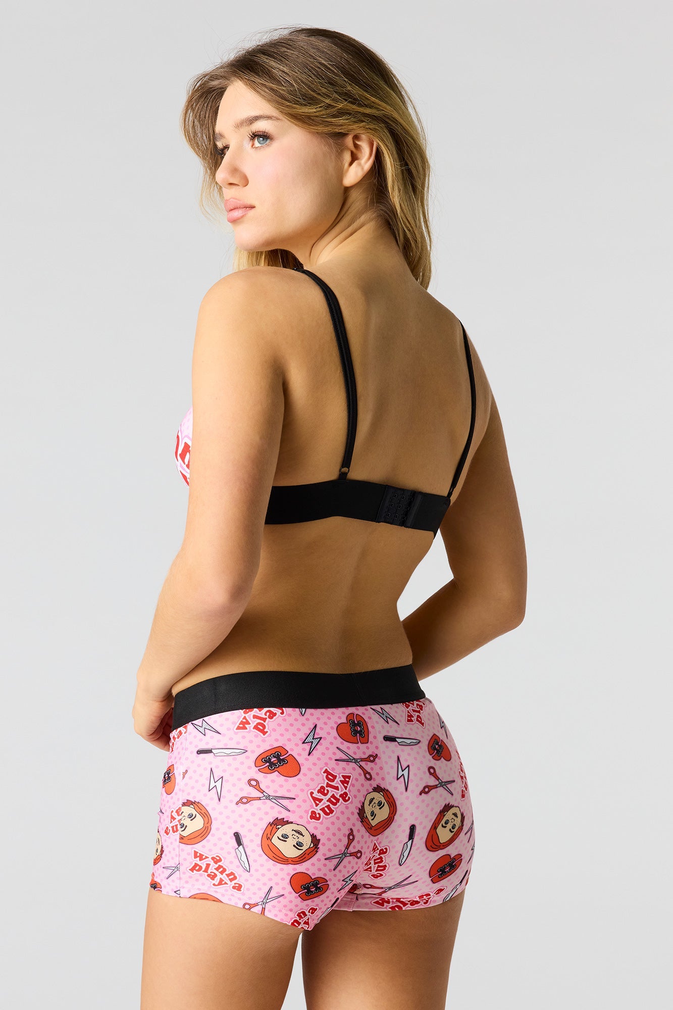 Chucky Triangle Bra & Boy Short Set