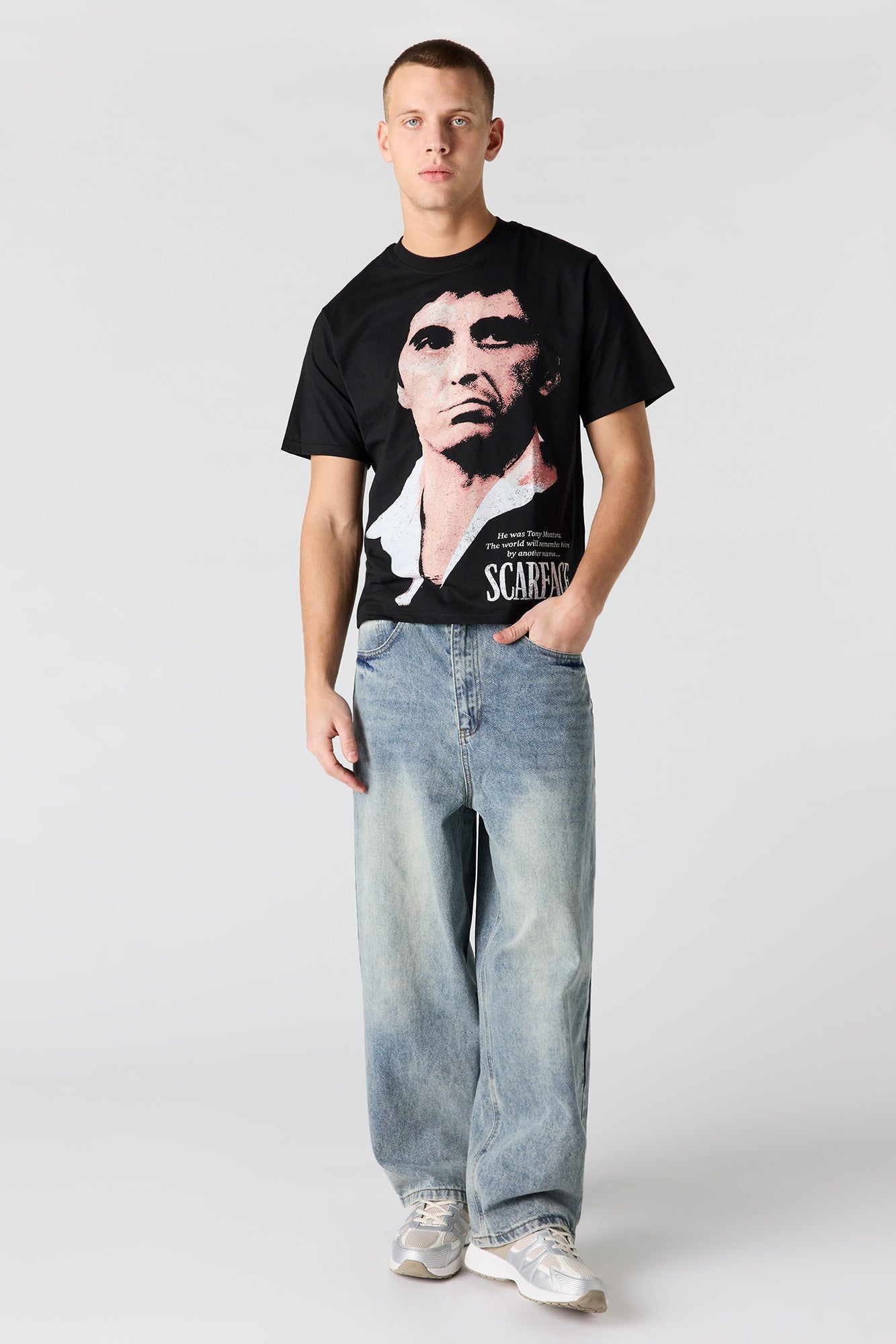 Premium Heavyweight Cotton Scarface Graphic T-Shirt