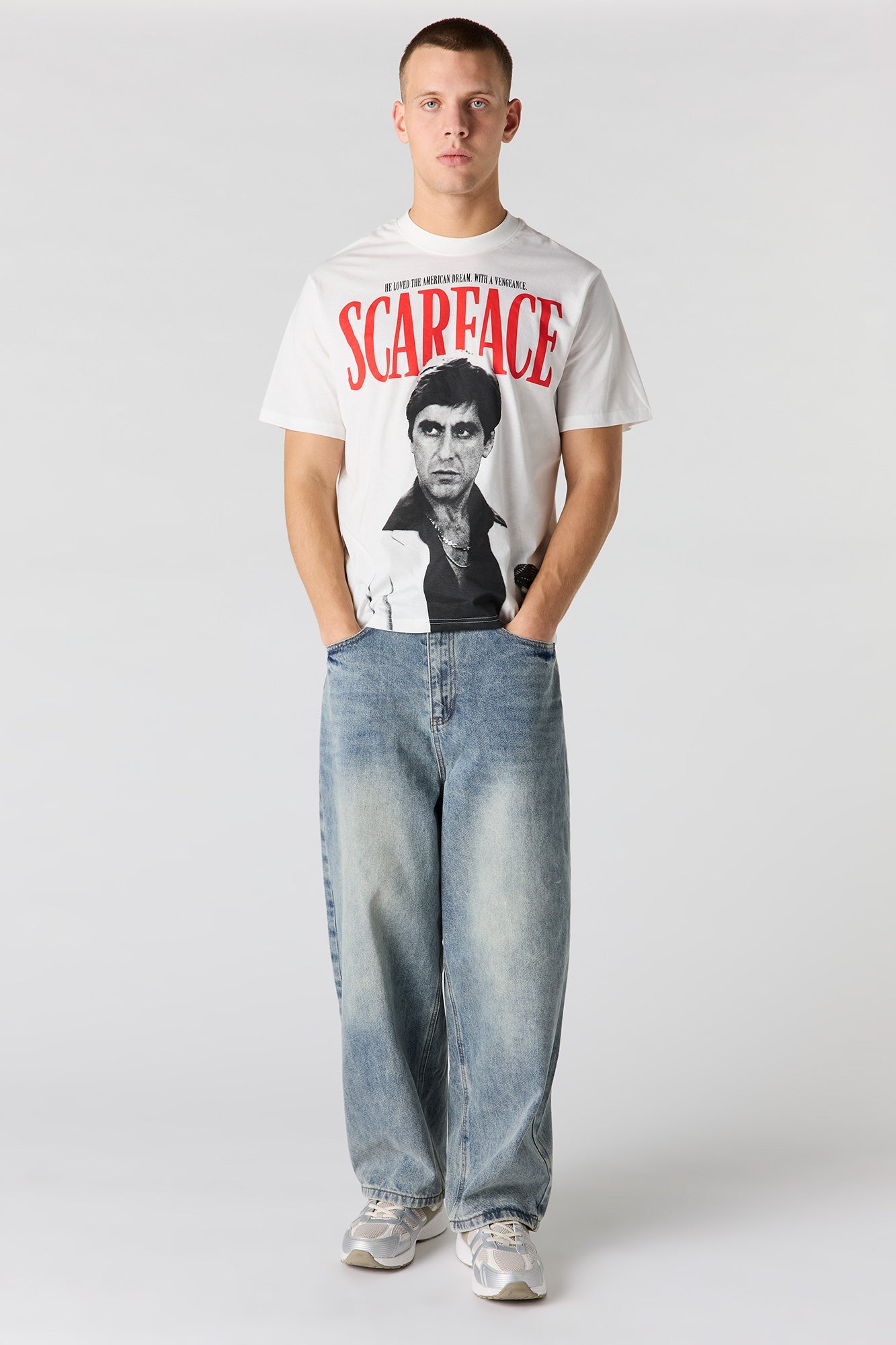 Premium Heavyweight Cotton Scarface Graphic T-Shirt