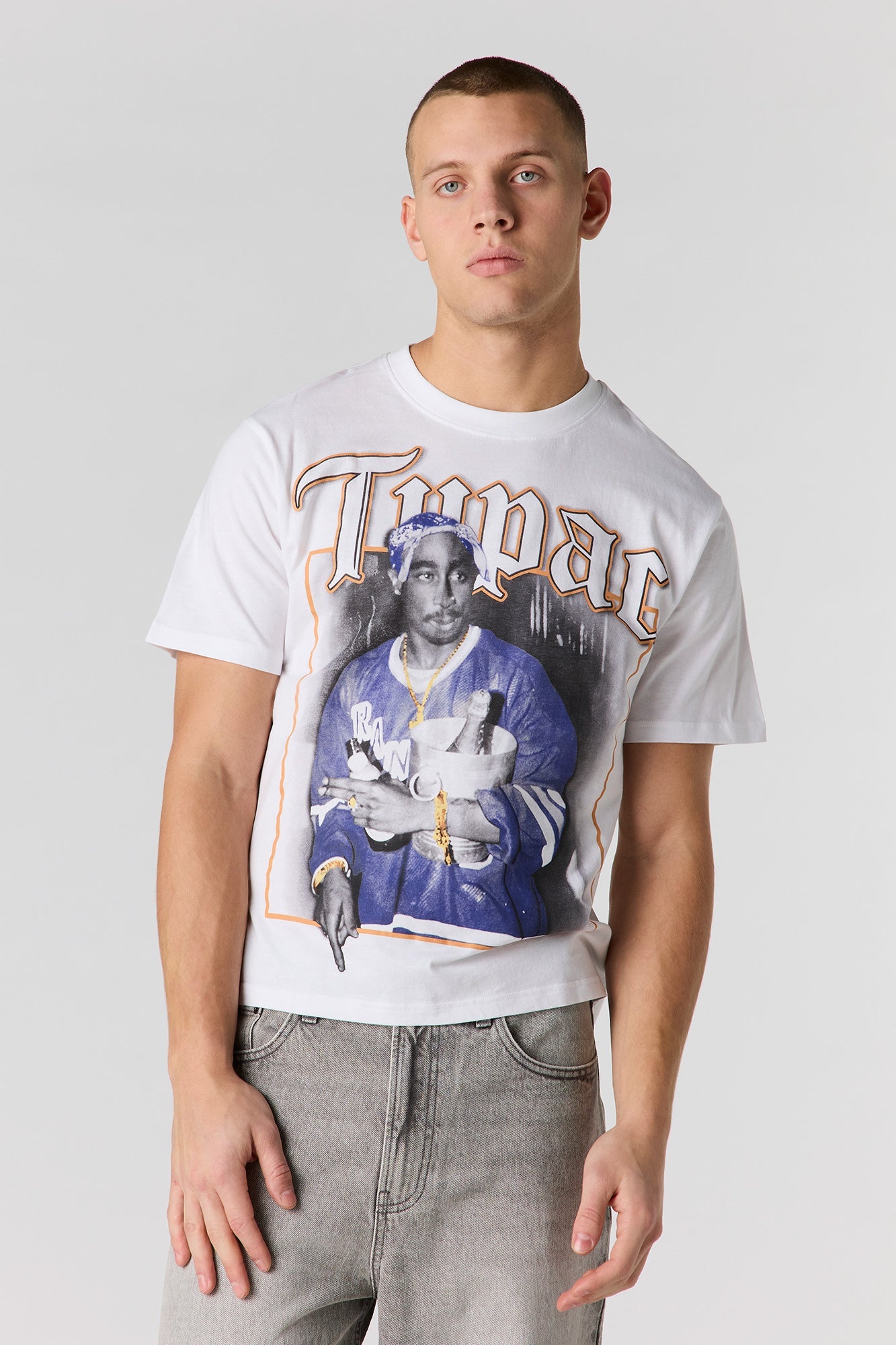 Tupac Puff Print T-Shirt