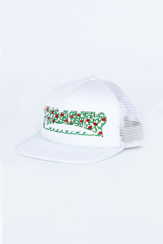 Thrasher Guys Roses White Mesh Cap