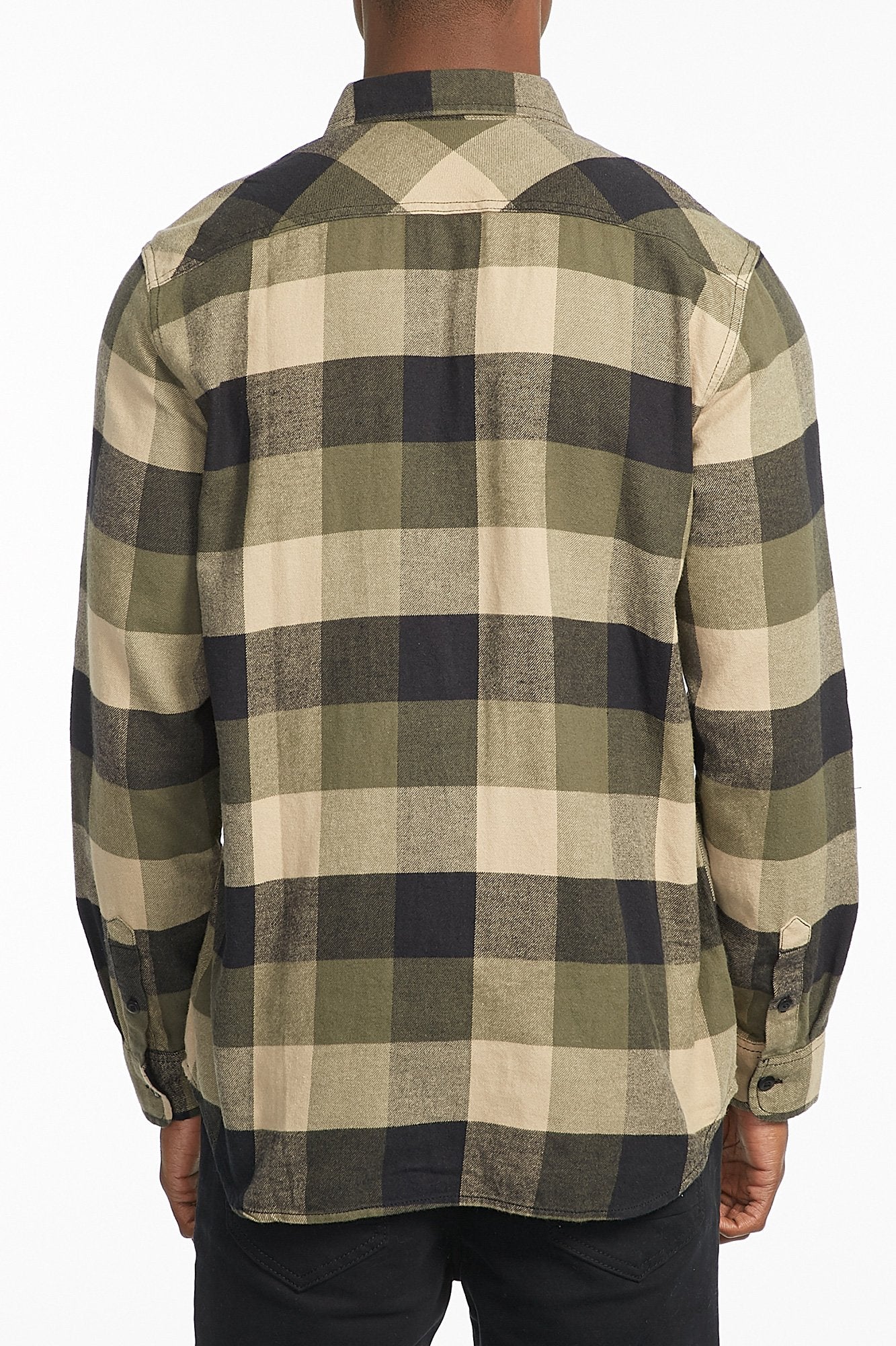 Vans Guys Green Box Flannel Long Sleeve Shirt