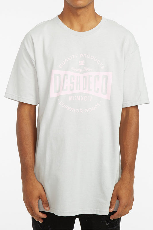 DC Guys Work or Dye Grey Short Sleeve Logo Tee