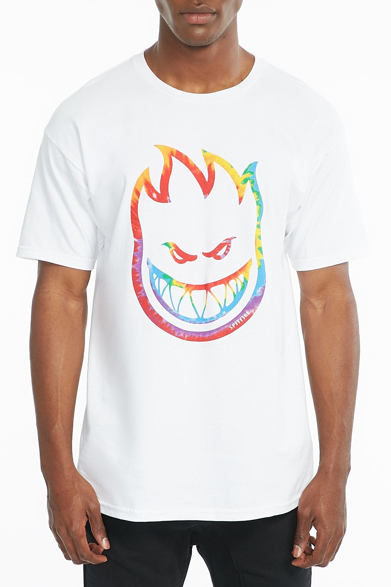 Spitfire Guys Flame White Logo Tee