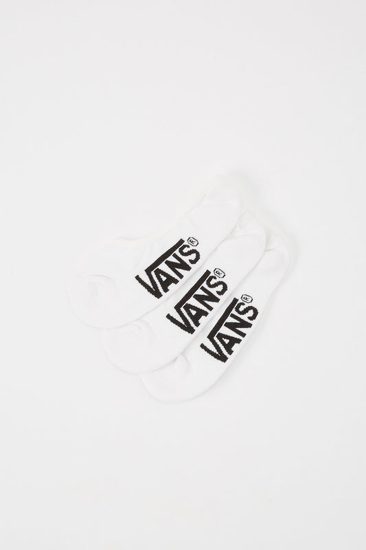 Vans Guys 3-Pack White Super No Show Socks 9-13