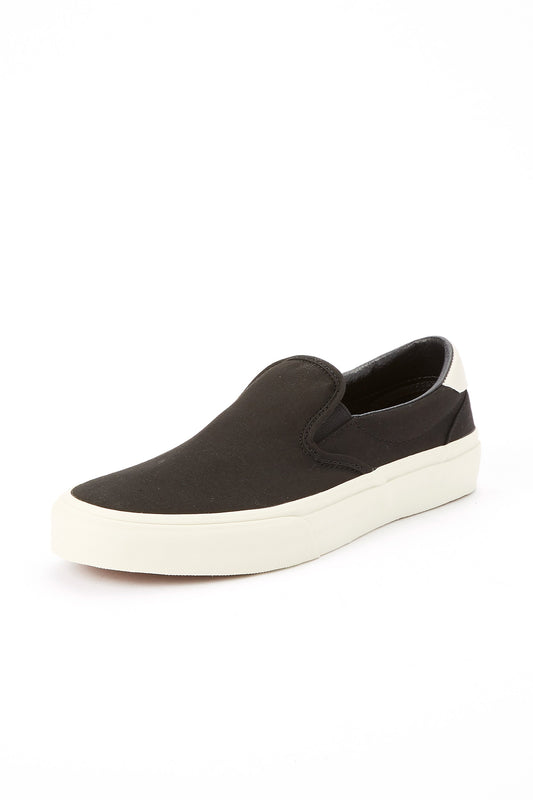 Straye Ventura Black Bone Slip On Shoes