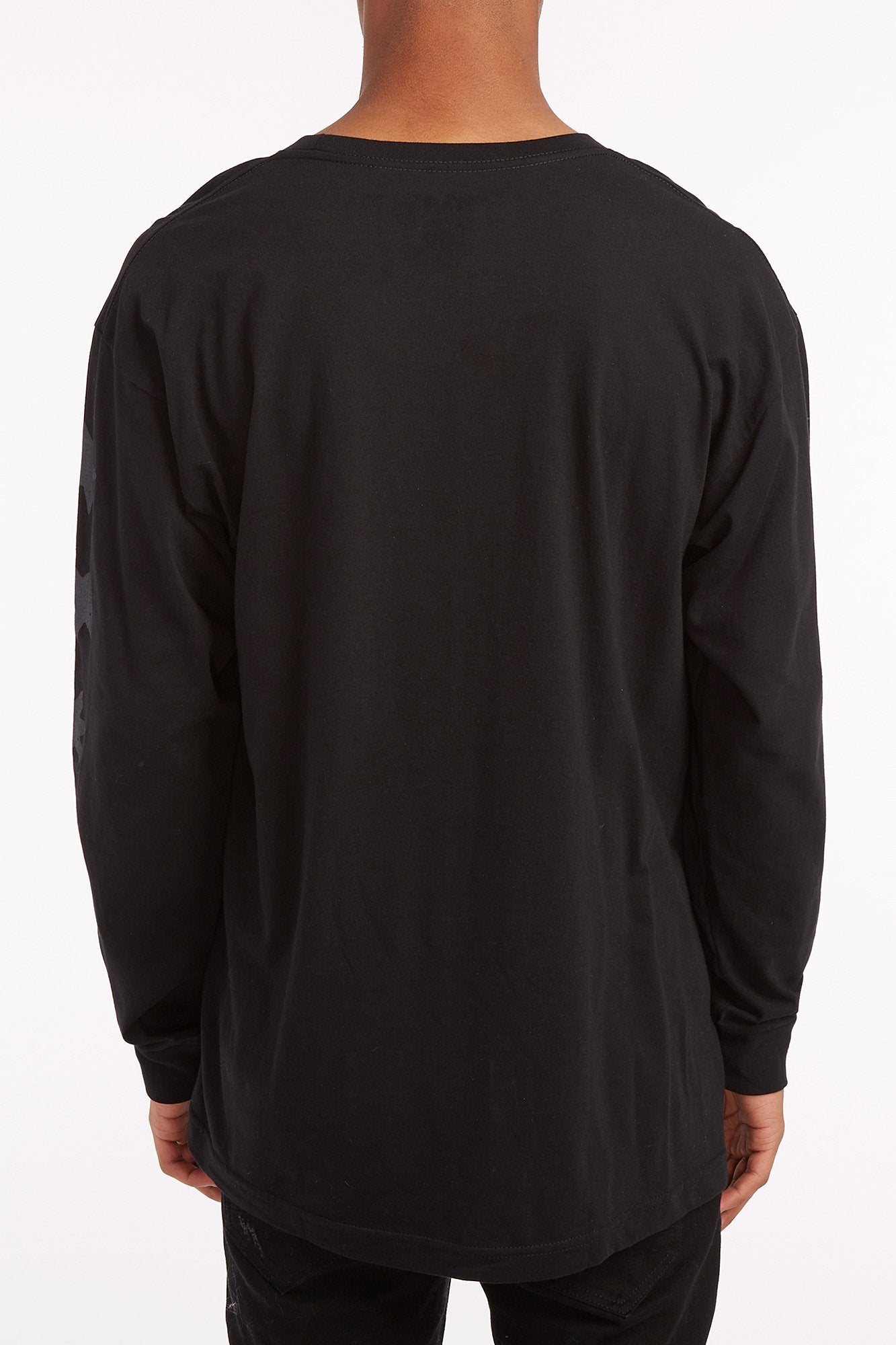 DC Guys Black Pentastar Long Sleeve Tee