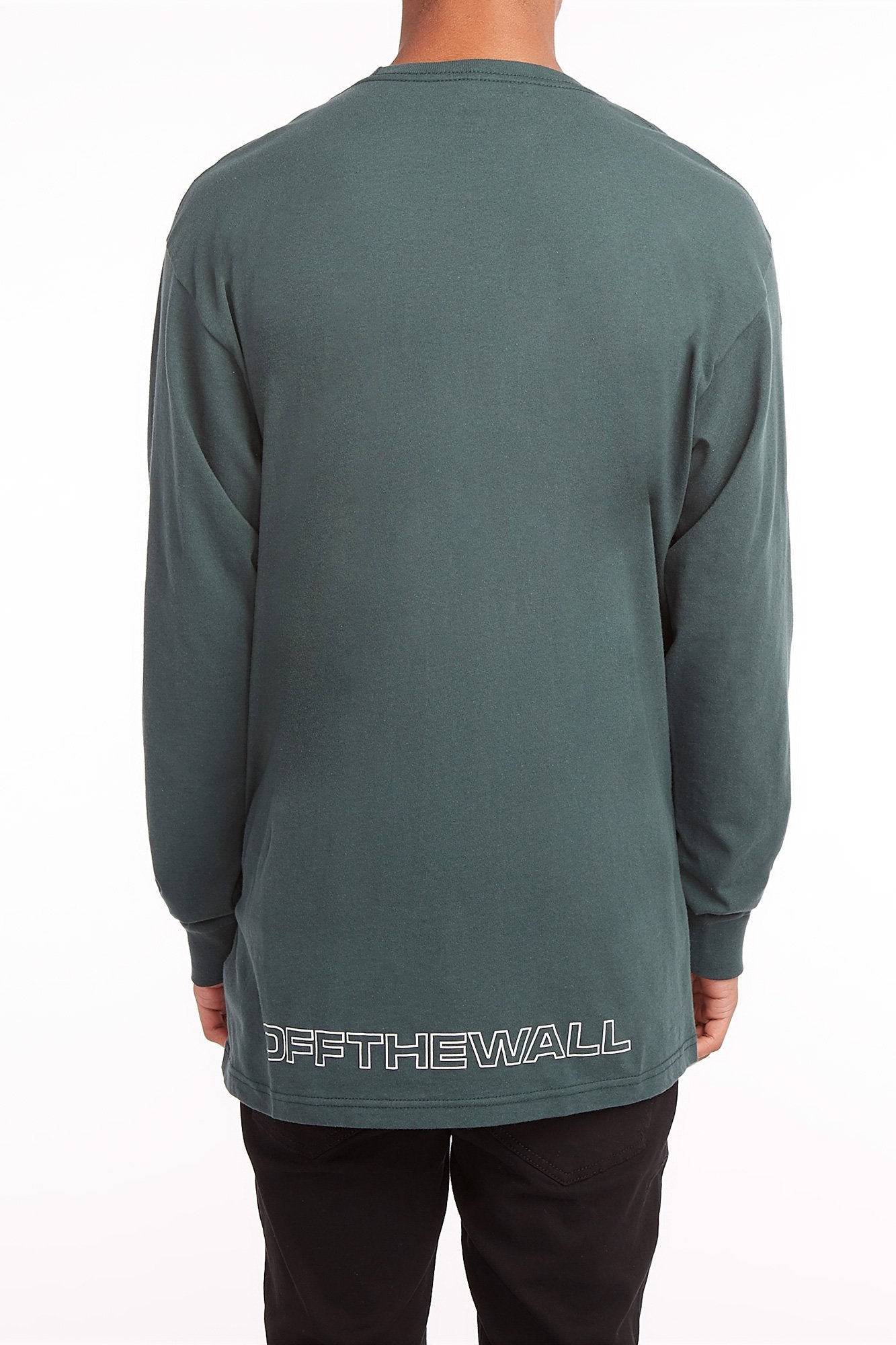 Vans Guys Green Pocket Long Sleeve Tee