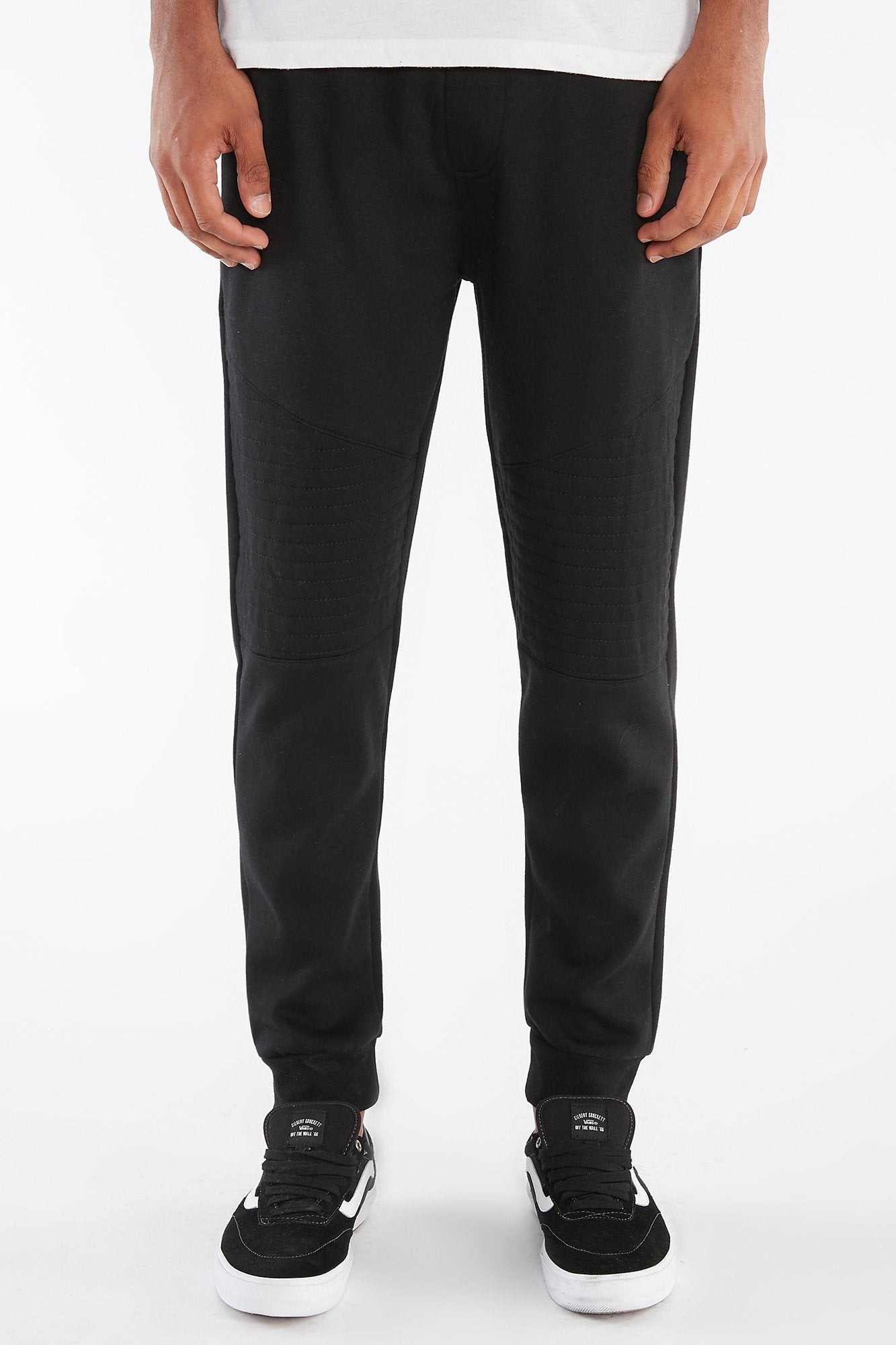 Guys Quilted Knee Moto Jogger