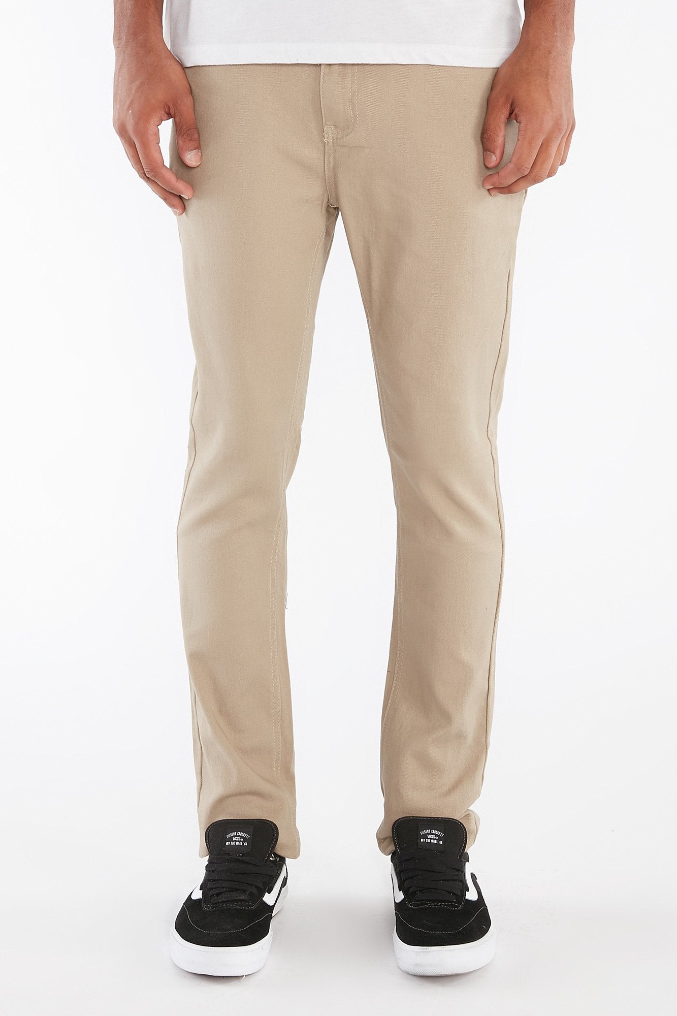 West49 Guys Skinny Bull Denim Khaki Pants