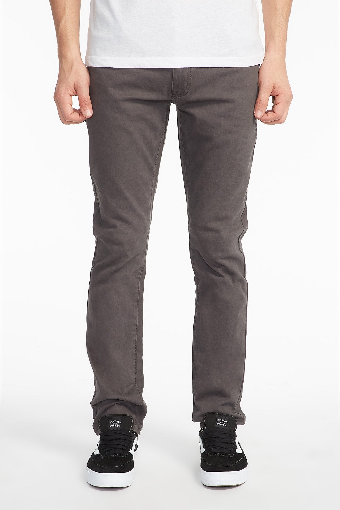 West49 Guys Charcoal 5 Pocket Twill Skinny Pant