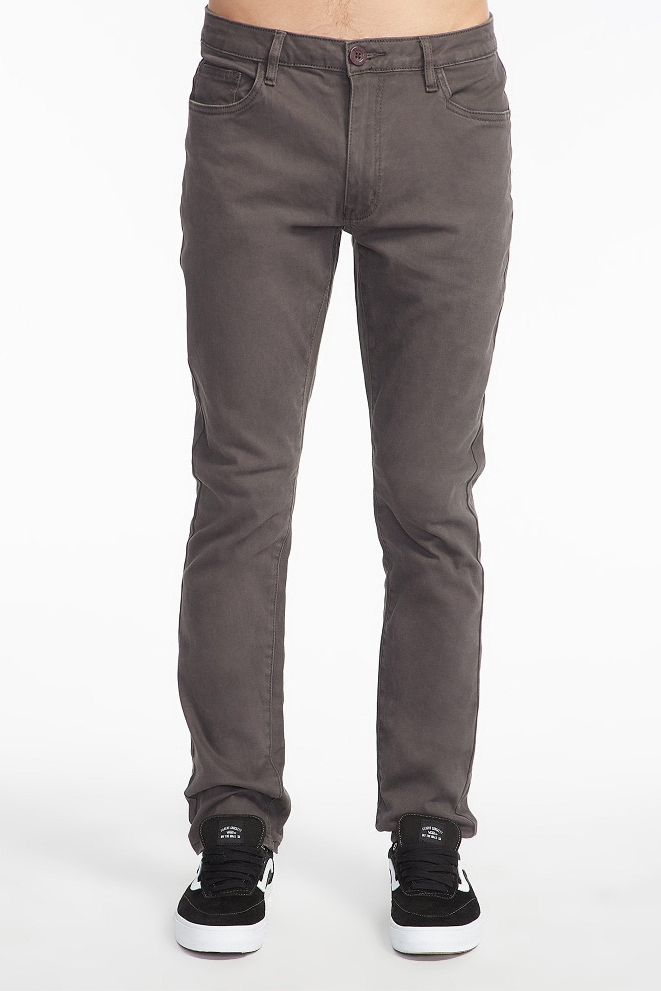 West49 Guys Charcoal 5 Pocket Twill Skinny Pant