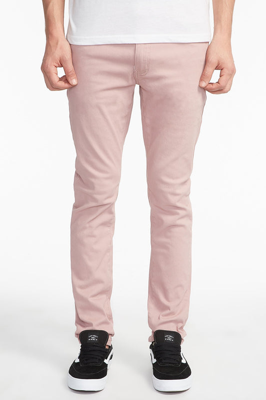 West49 Guys Pink 5 Pocket Twill Skinny Pant