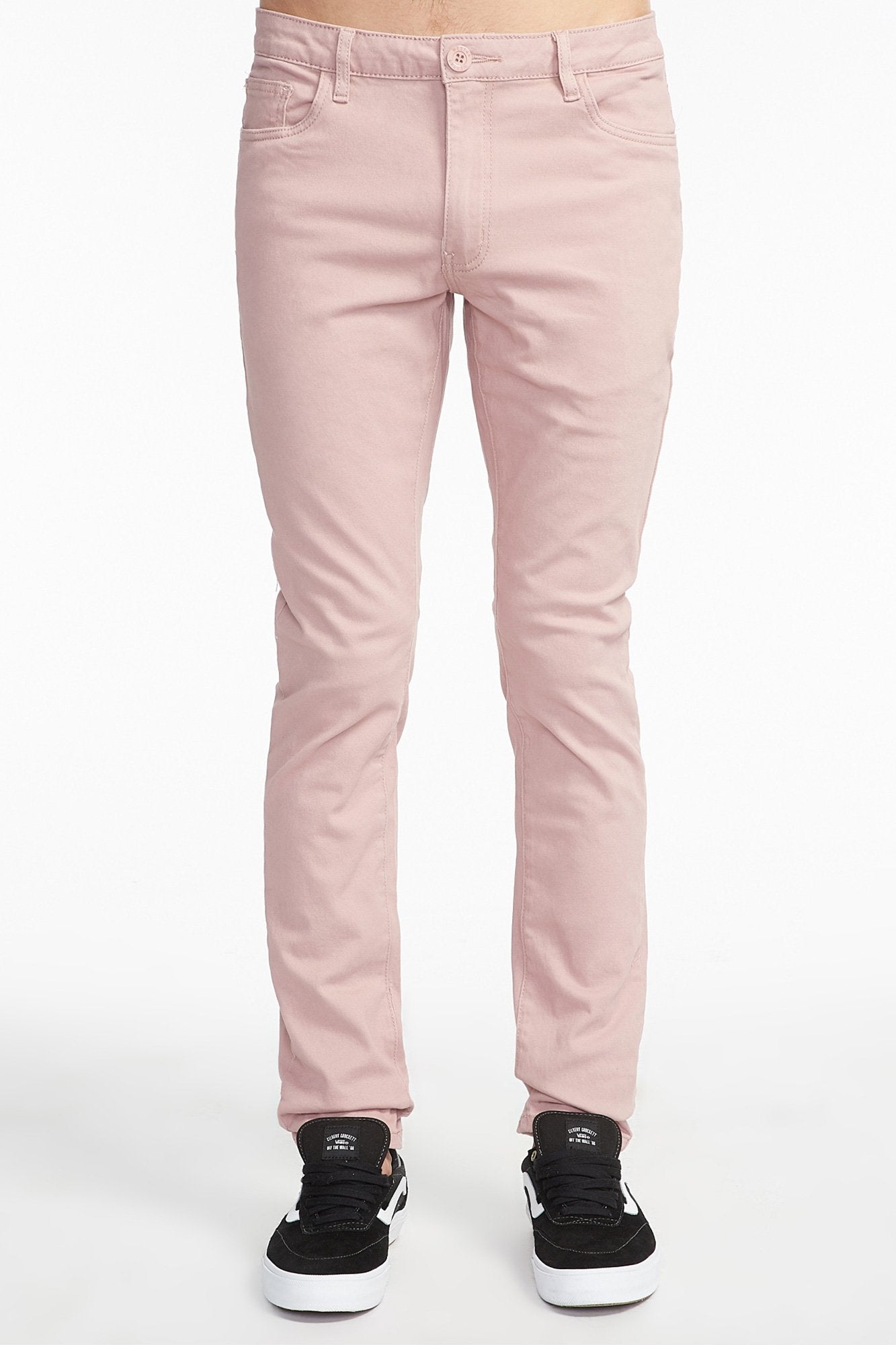 West49 Guys Pink 5 Pocket Twill Skinny Pant