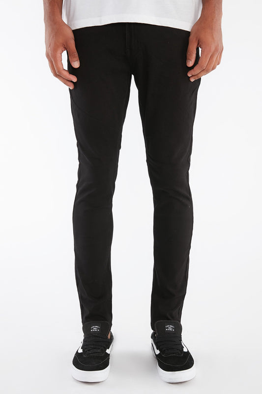 West49 Guys Black Twill Super Skinny Pant