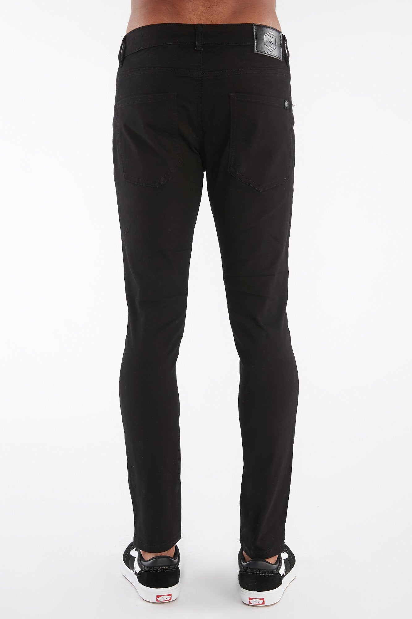 West49 Guys Black Twill Super Skinny Pant