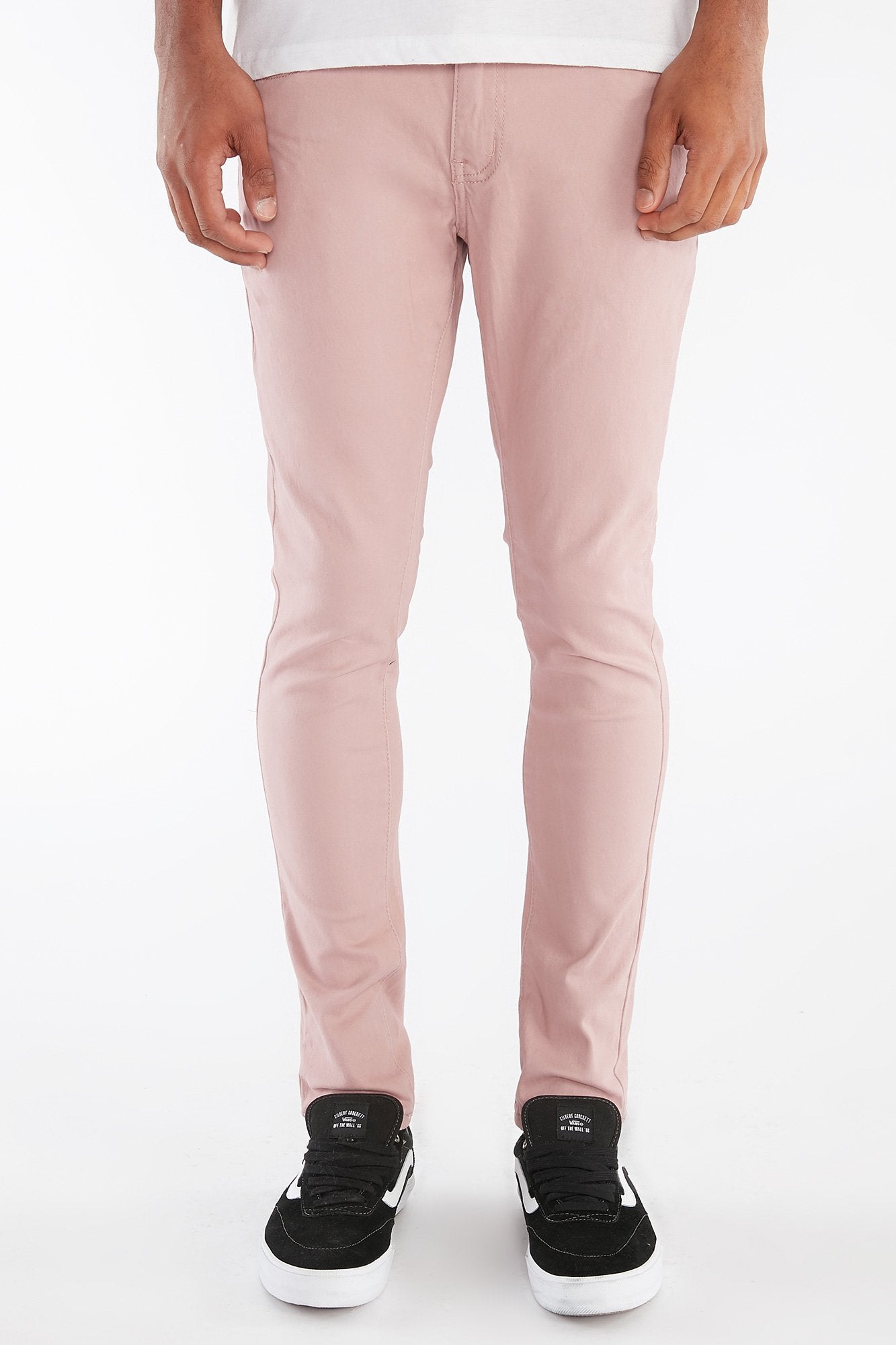 West49 Guys Pink Twill Super Skinny Pant