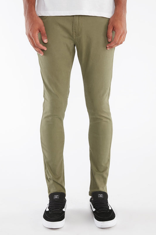 West49 Guys Olive Twill Super Skinny Pant