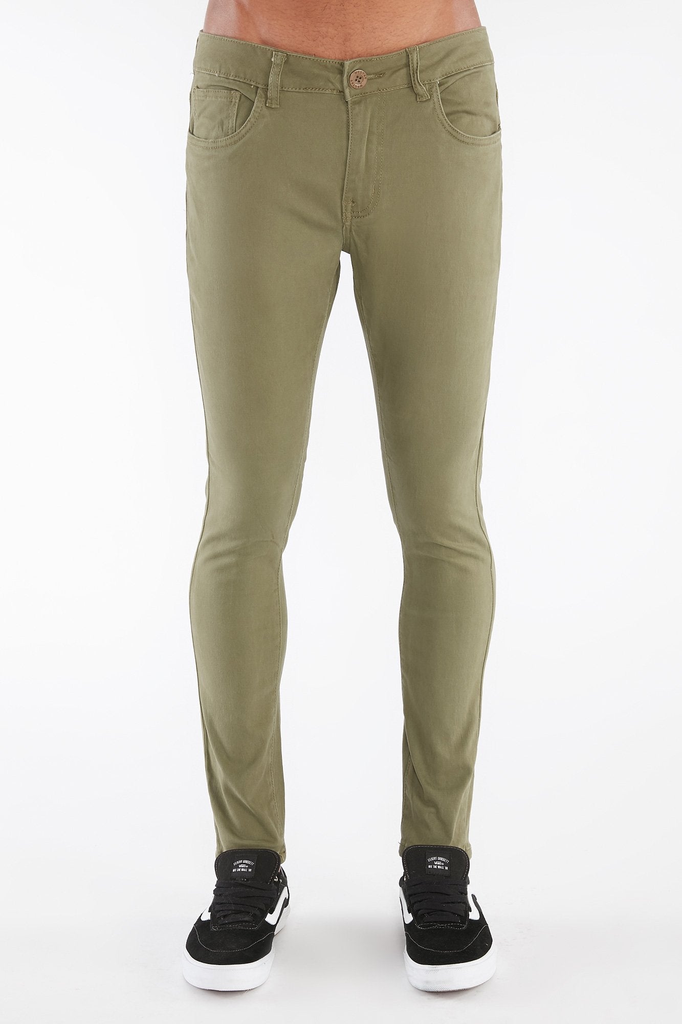 West49 Guys Olive Twill Super Skinny Pant