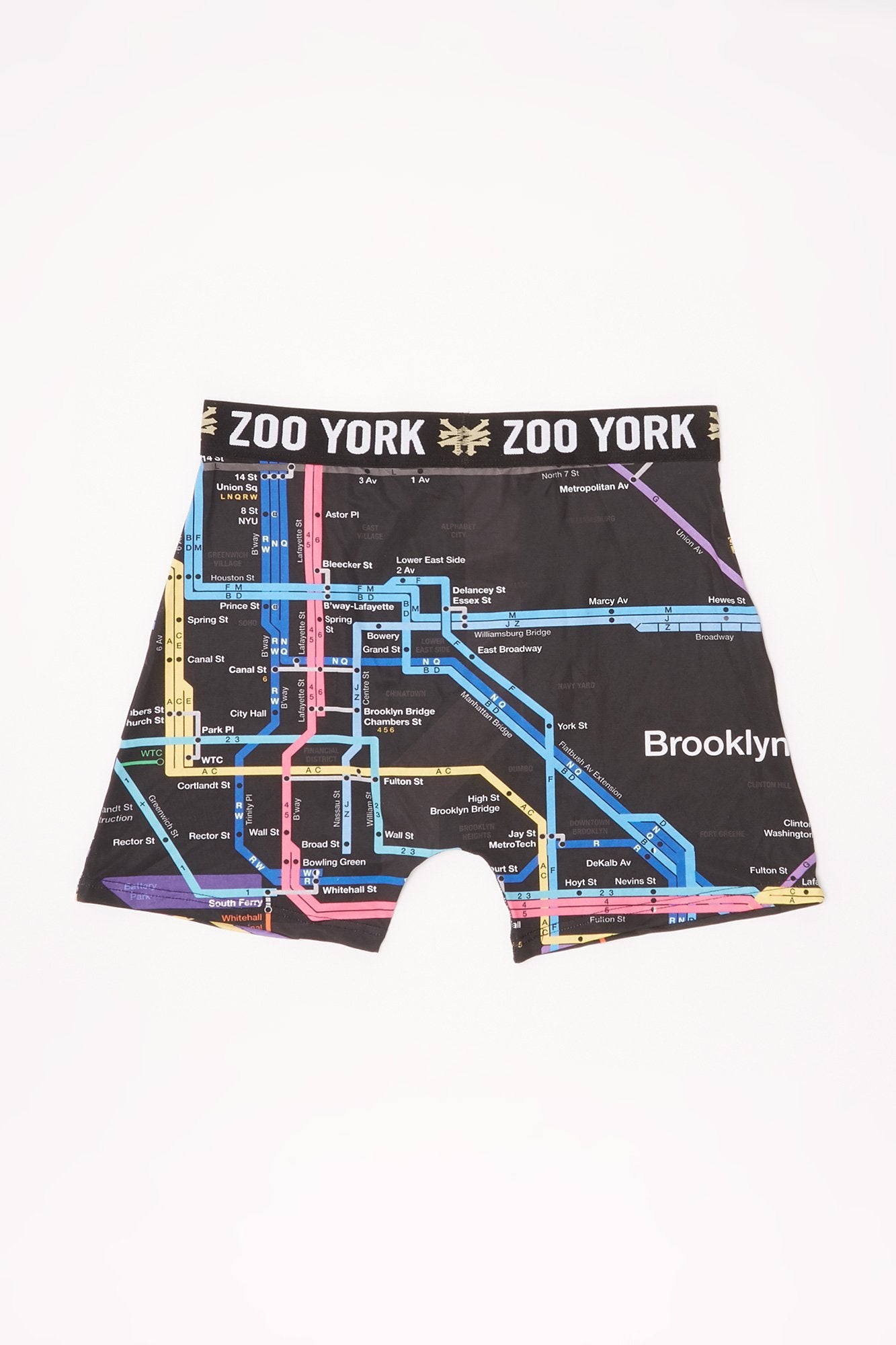 Zoo York Guys NYC Subway Map Print Boxers