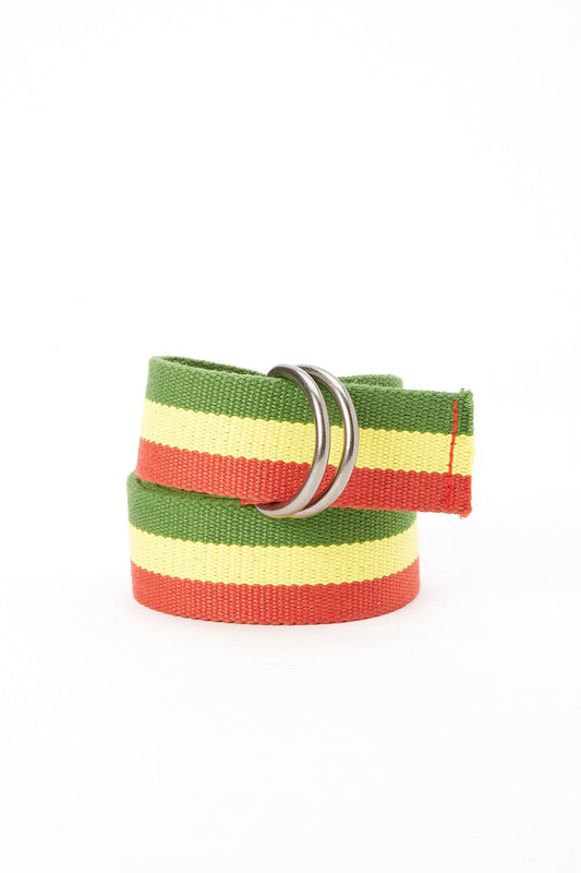 Zoo York Guys Tri Colour Rasta Canvas Belt