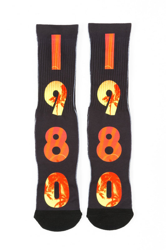 Guys 1980 Print Socks