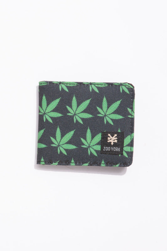 Zoo York Guys Leaf Printed Canvas Bifold Wallet
