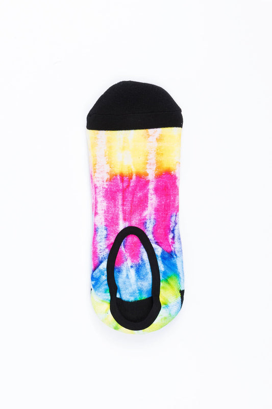Guys Tie Dye Print Liner Socks