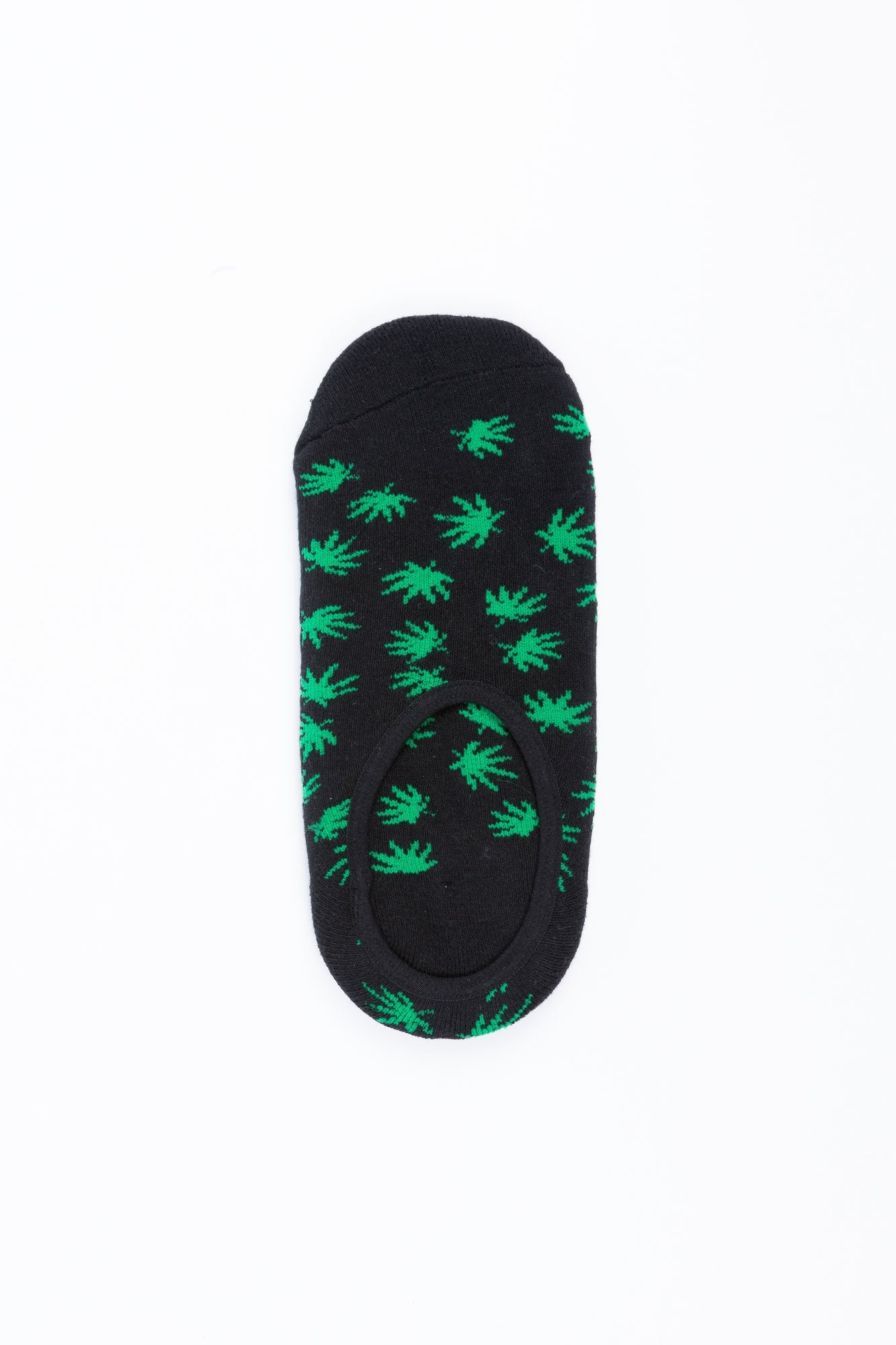 Guys Canabis Print Liner Socks