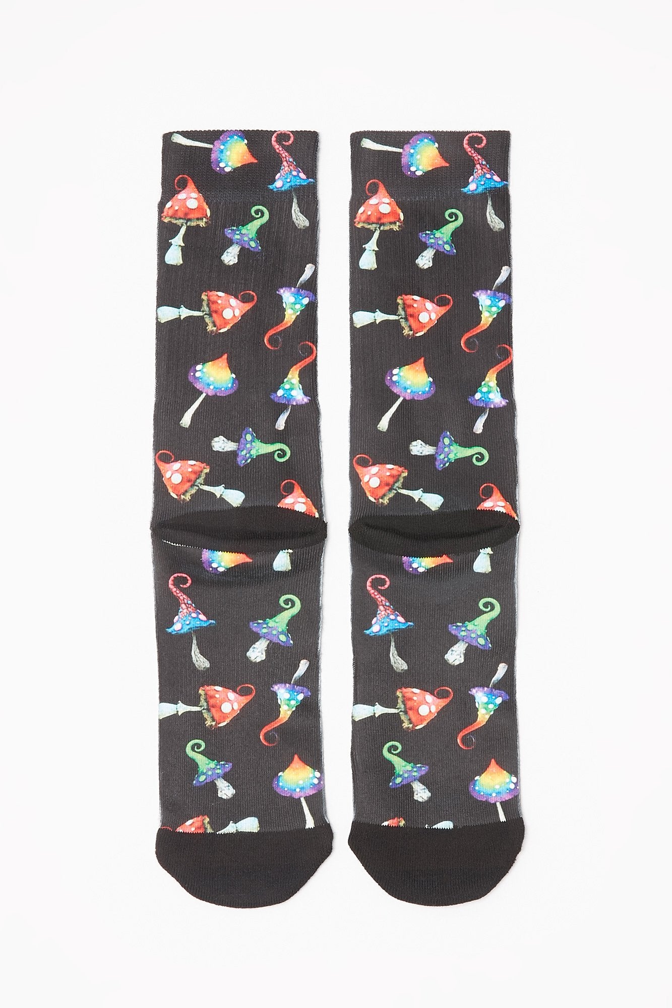 Guys Sublimated Magic Mushroom Print Socks
