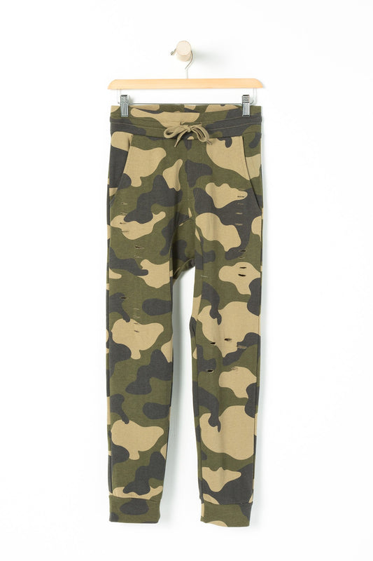 West49 Youth Camo Destroyed Joggers