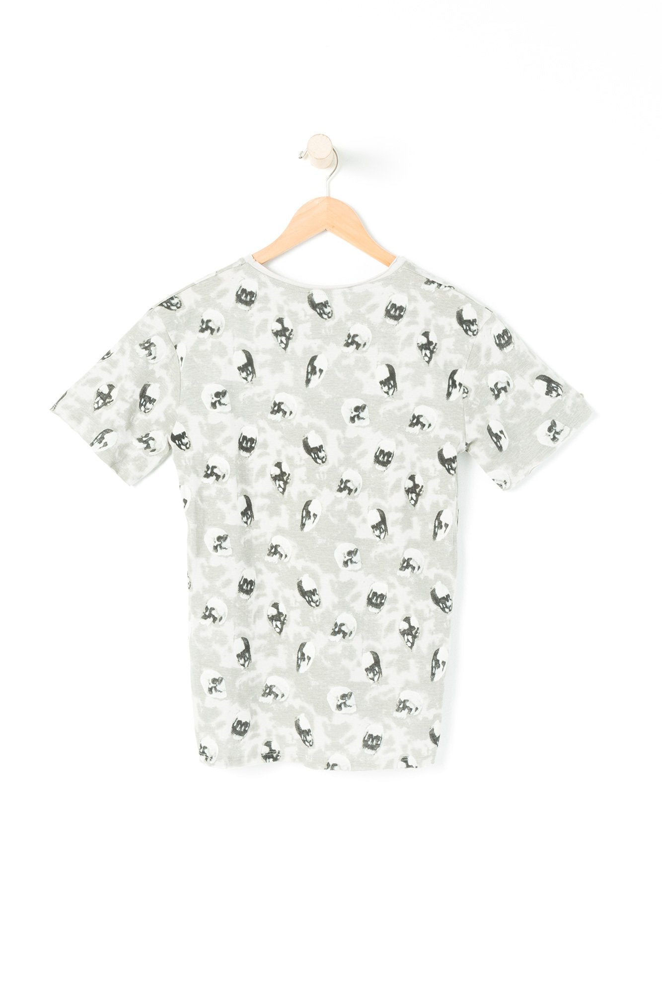West49 Youth Short Sleeve Skull On Acidwash Tee