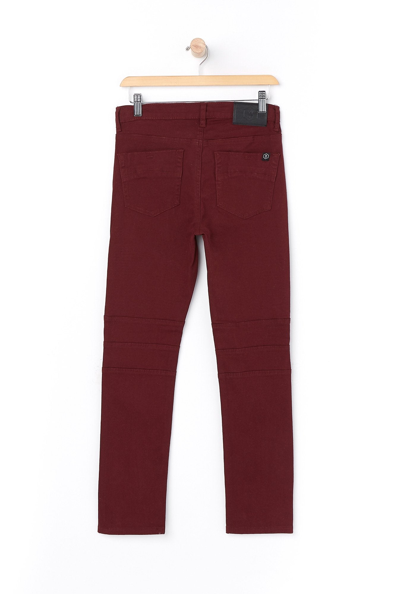West 49 Youth Twill Moto Marsala Skinny Jeans