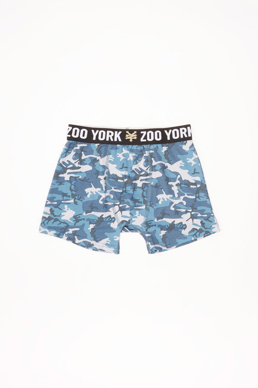 Zoo York Youth Blue Camo Print Boxer