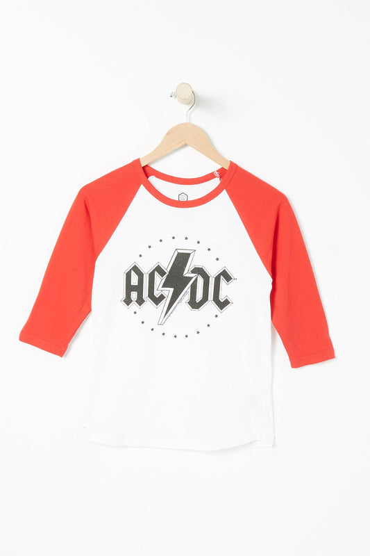 Youth ACDC Rock Star Circle Raglan Tee