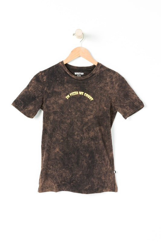 West49 Youth Printed Brown Bleach Tee