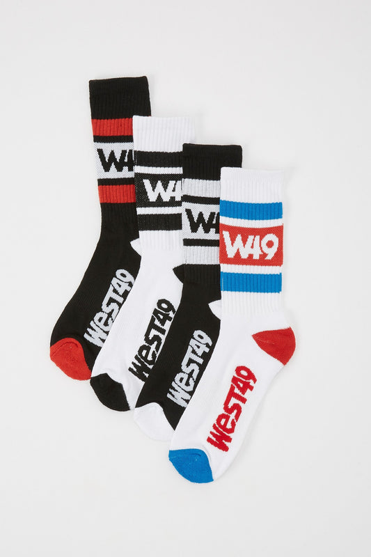 West49 Youth 4-Pack Crew Socks