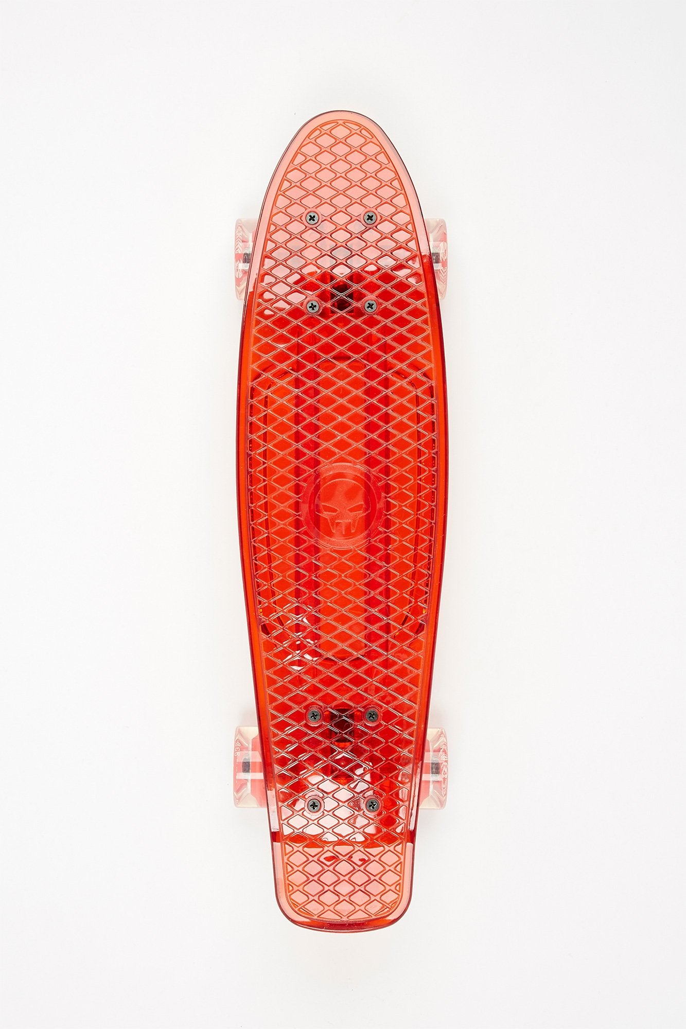Transparent Wheel Red 22" Cruiser
