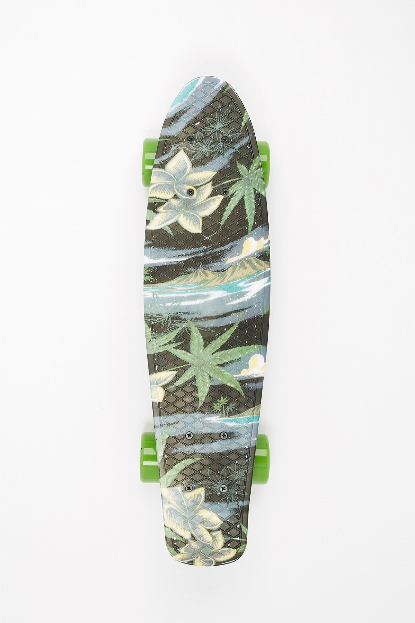 Grand Gopher Weed Leaf Green Wheel 22" Cruiser